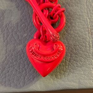 Juicy Couture neon pink necklace